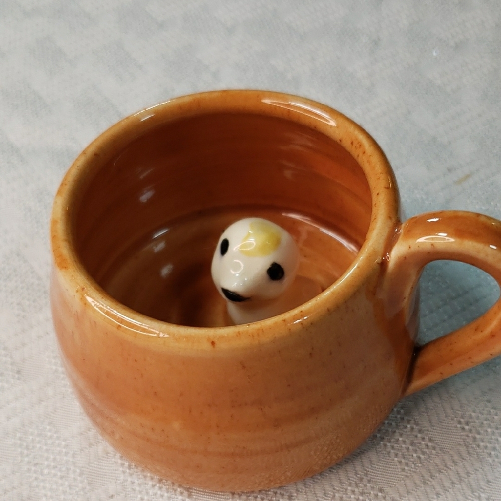 Ceramic Tan Small Pet Mug